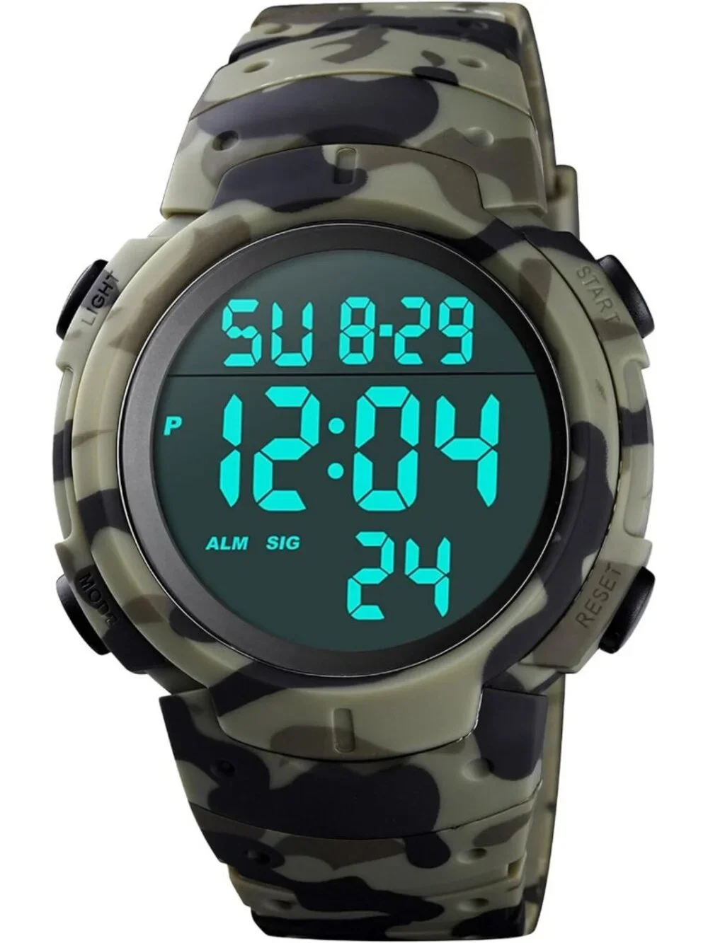 Waterproof Sport Digital Watch for Men, Referee Stopwatch, Fitness Tracker
